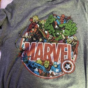 Gray small mens marvle shirt